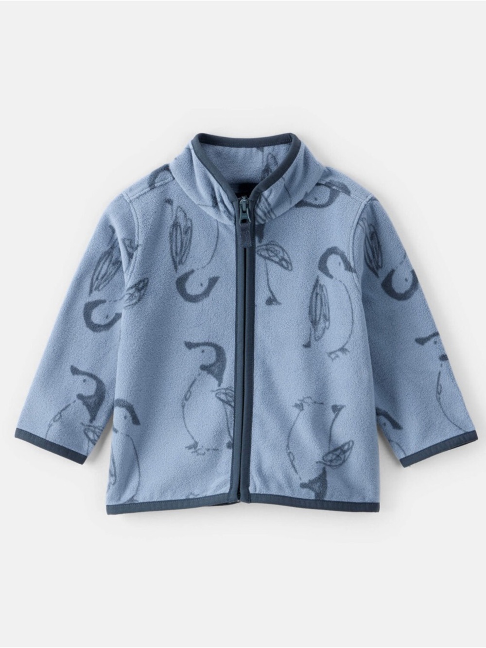 NWT OshKosh B'gosh baby Boy Penguin Microfleece Zip-Up Jacket